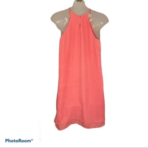 Pink Rose Juniors Dress Pink Sleeveless Halter Size Small - Picture 2 of 5